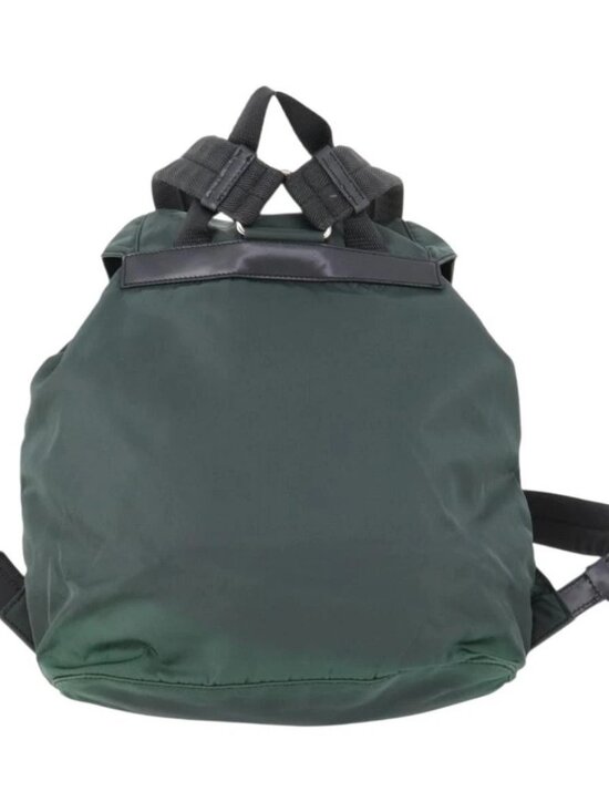 PRADA Backpack Nylon Green Silver Auth fm5140 main image 9